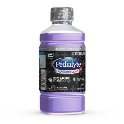 PEDIALYTE 33.8oz GRAPE ADVANCEDCARE ELECTROLYTE SYSTEM