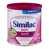 SIMILAC 12.4oz SOY ISOMIL FOR FUSSINESS & GAS POWDER