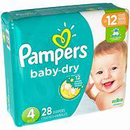PAMPERS 28ct BABY DRY SZ4 JUMBO