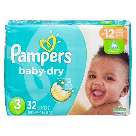 PAMPERS 32ct BABY DRY SZ3 JUMBO