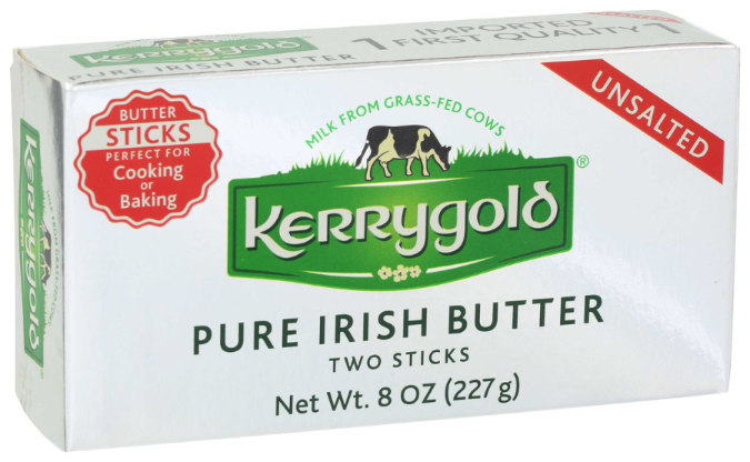 KERRYGOLD 8oz BUTTER, UNSALTED STICKS