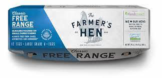 FARMER'S HEN 24oz FREE RANGE LARGE EGGS 
