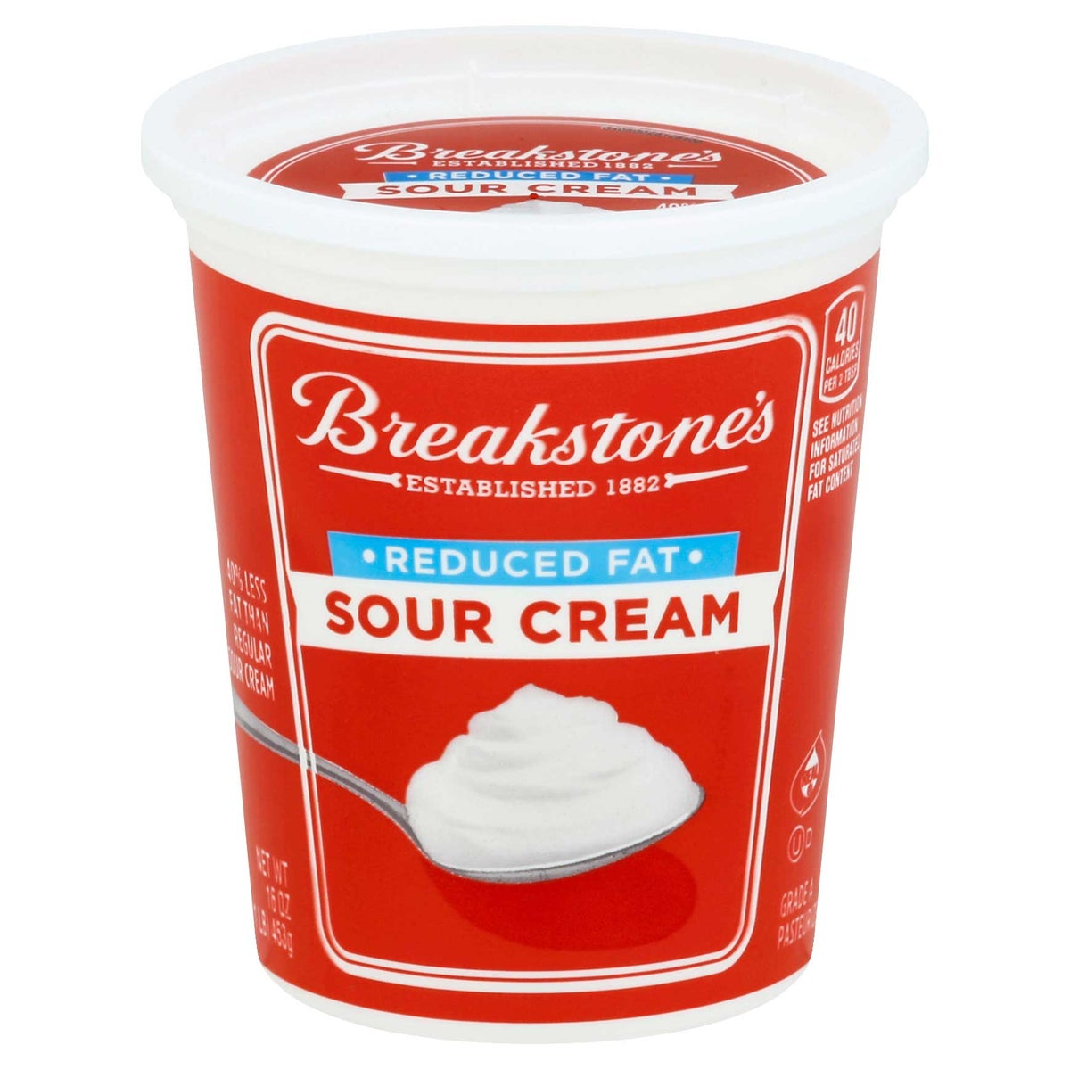 BREAKSTONE'S 16oz SOUR CREAM, REDUCED FAT