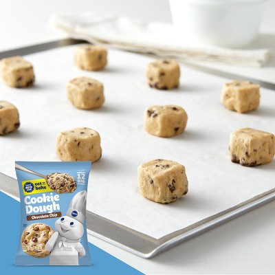 PILLSBURY 16oz BIG DELUXE CHOCOLATE CHIP COOKIE DOUGH W/ HERSHEY'S MINI KISSES (12CT)