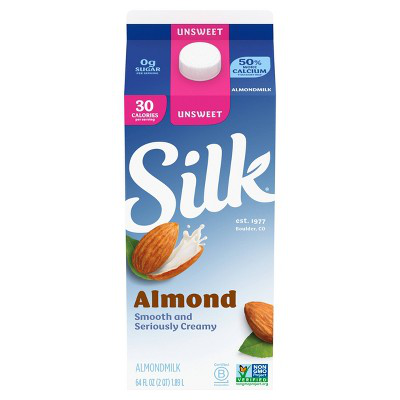 SILK 64oz ALMOND MILK, UNSWEETENED