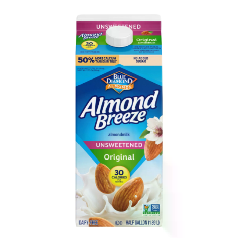 BLUE DIAMOND 64oz ALMOND BREEZE, ORIGINAL UNSWEETENED