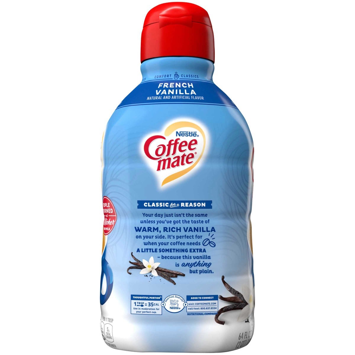 COFFEE MATE 64floz CREAMER, NON-DAIRY FRENCH VANILLA