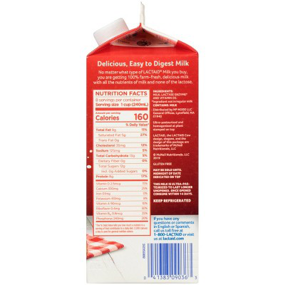 LACAID 64oz LACTOSE-FREE MILK, WHOLE