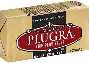 PLUGRA 8oz EXTRA CREAMY UNSALTED BUTTER 