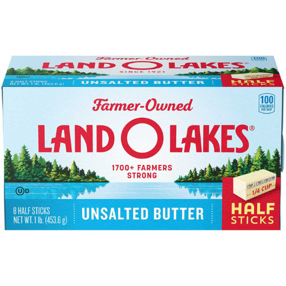 LAND O LAKES 16oz BUTTER, UNSALTED