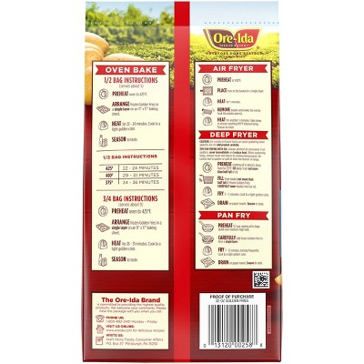 OREIDA GLUTEN FREE FROZEN GOLDEN FRIES 32OZ