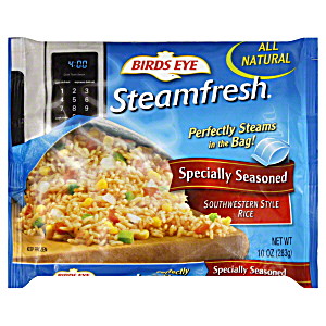 BIRDS EYE 10oz SEASONED SOUTHWESTERN STYLE RICE W/CORN PEPPERS & ONION
