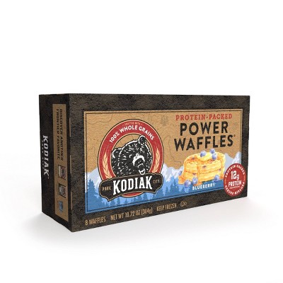 KODIAK PROTEINPACKED POWER WAFFLES BLUEBERRY FROZEN WAFFLES 8CT