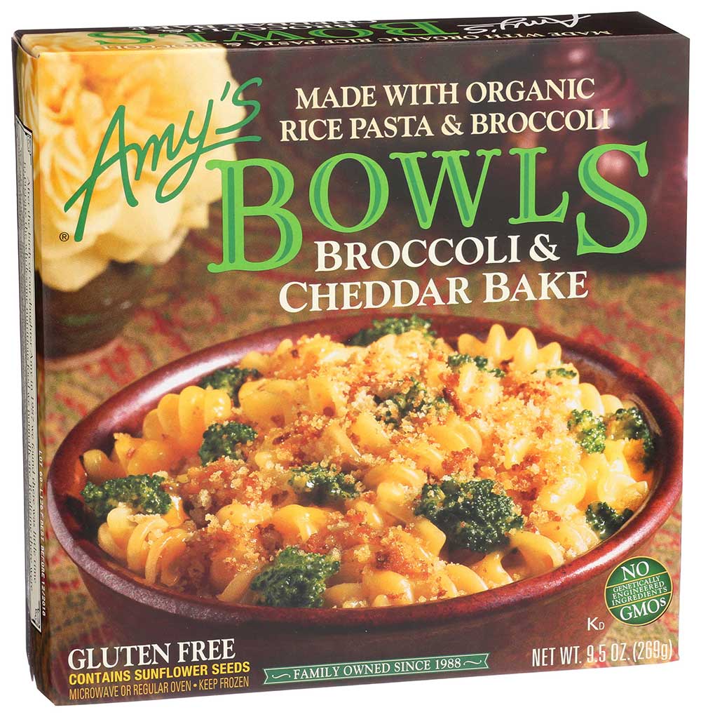 AMY'S 9.5oz ORGANIC BROCCOLI AND CHEDDAR BAKE BOWL