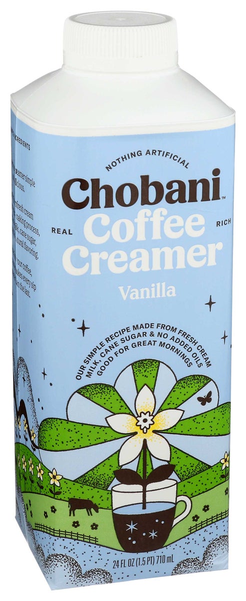 CHOBANI 24FLOZ COFFEE CREAMER, VANILLA