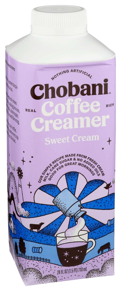CHOBANI 24FLOZ SWEET CREAM COFFEE CREAMER 