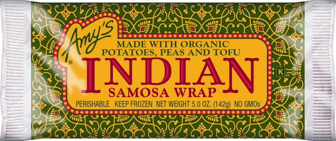 AMY'S 5oz ORGANIC INDIAN SAMOSA WRAP