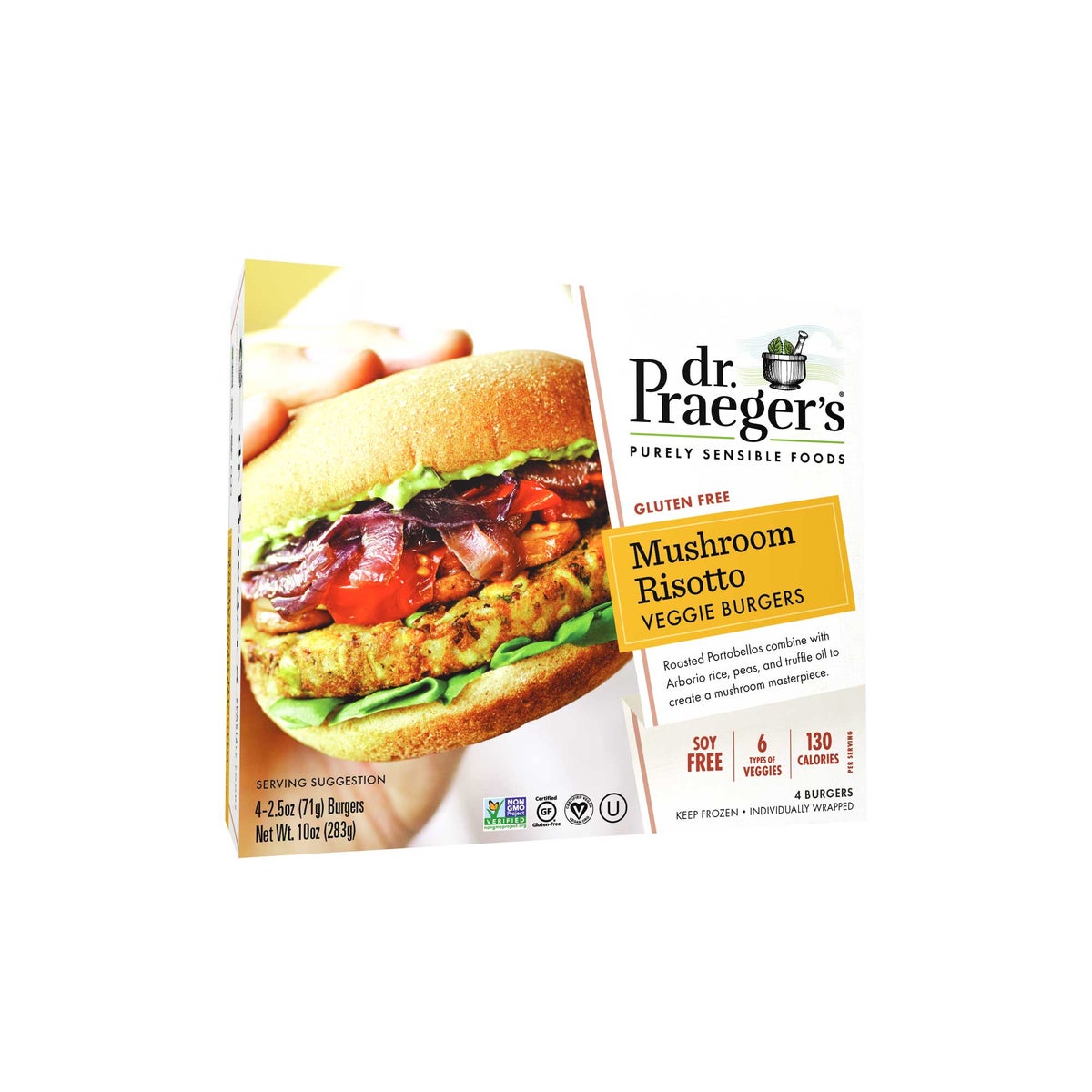 DR. PRAEGER'S 10oz MUSHROOM RISOTTO VEGGIE BURGER