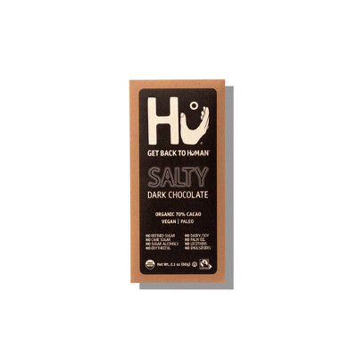 HU KITCHEN PALEO 2.1oz DARK CHOCOLATE BAR SALTY