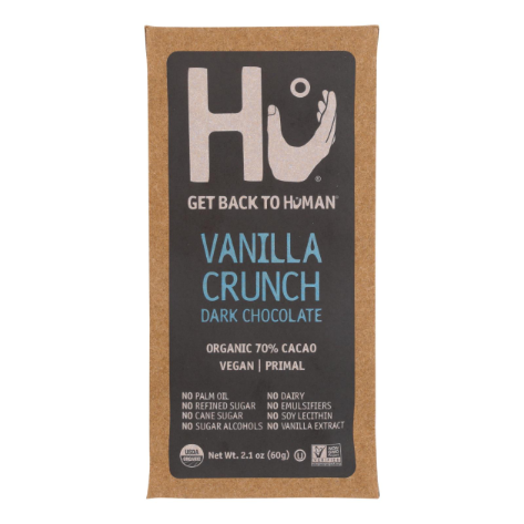 HU - 2.1oz DARK CHOCOLATE BAR VANILLA QUINOA CRUNCH