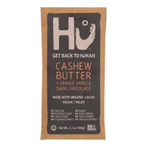HU - 2.1oz DARK CHOCOLATE BAR CASHEW BUTTER ORANGE VANILLA