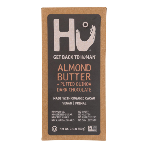 HU KITCHEN PALEO 2.1oz DARK CHOCOLATE ALMOND BUTTER QUINOA