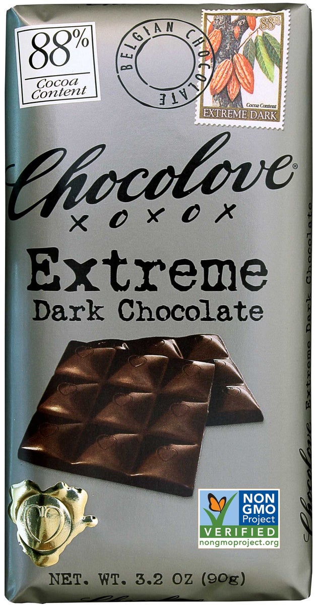 CHOCOLOVE XOXOX 3.2oz DRK CHOCO EXTREME
