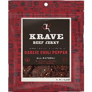 KRAVE 2.7oz JERKY BEEF GRLC CHILI PPR