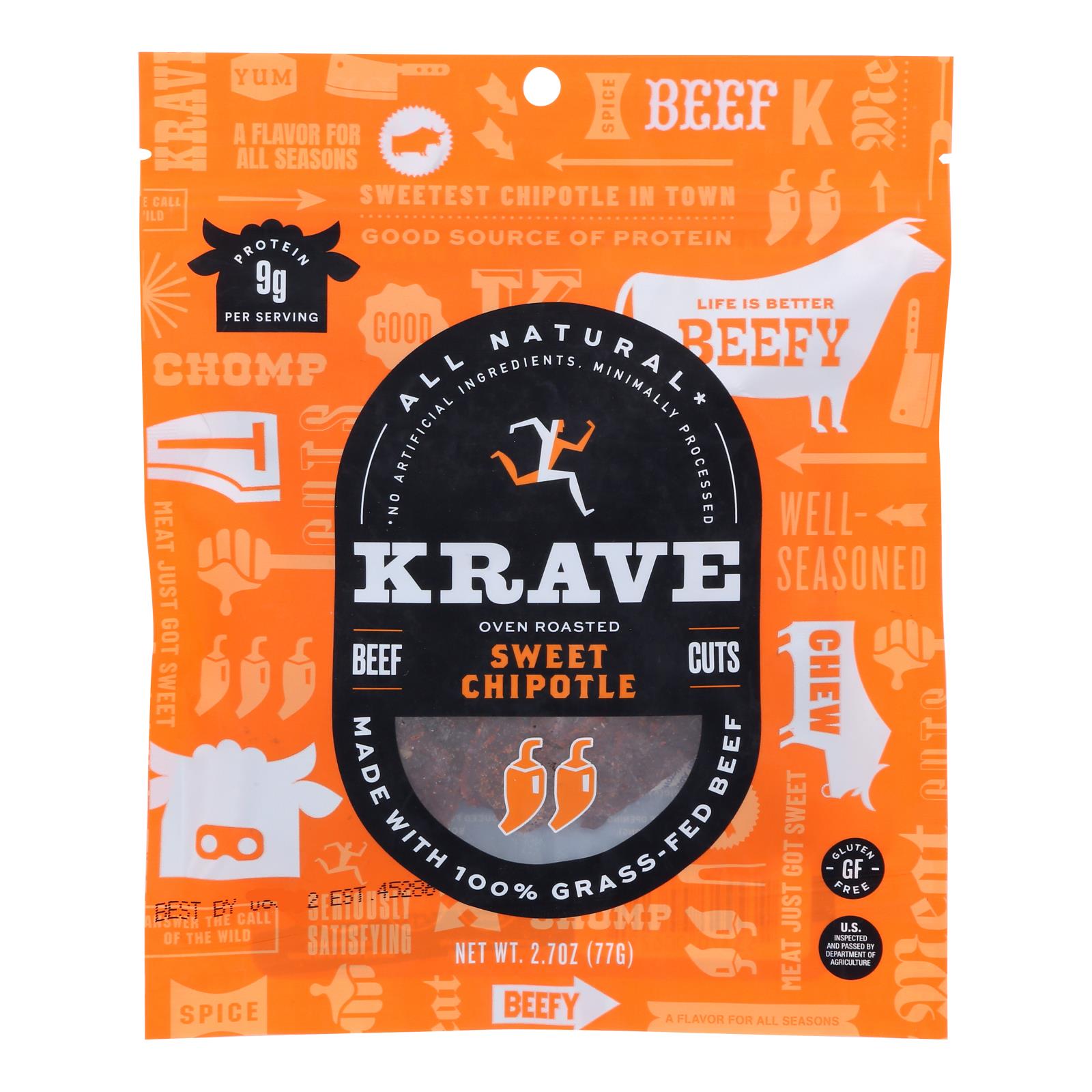 KRAVE - 2.7oz BEEF JERKY SWEET CHIPOTLE
