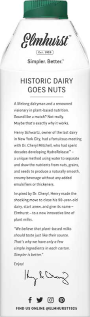 ELMHURST 32oz MILKED WALNUTS, UNSWEETENED
