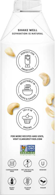 ELMHURST 32oz MILKED CASHEW BEVERAGE