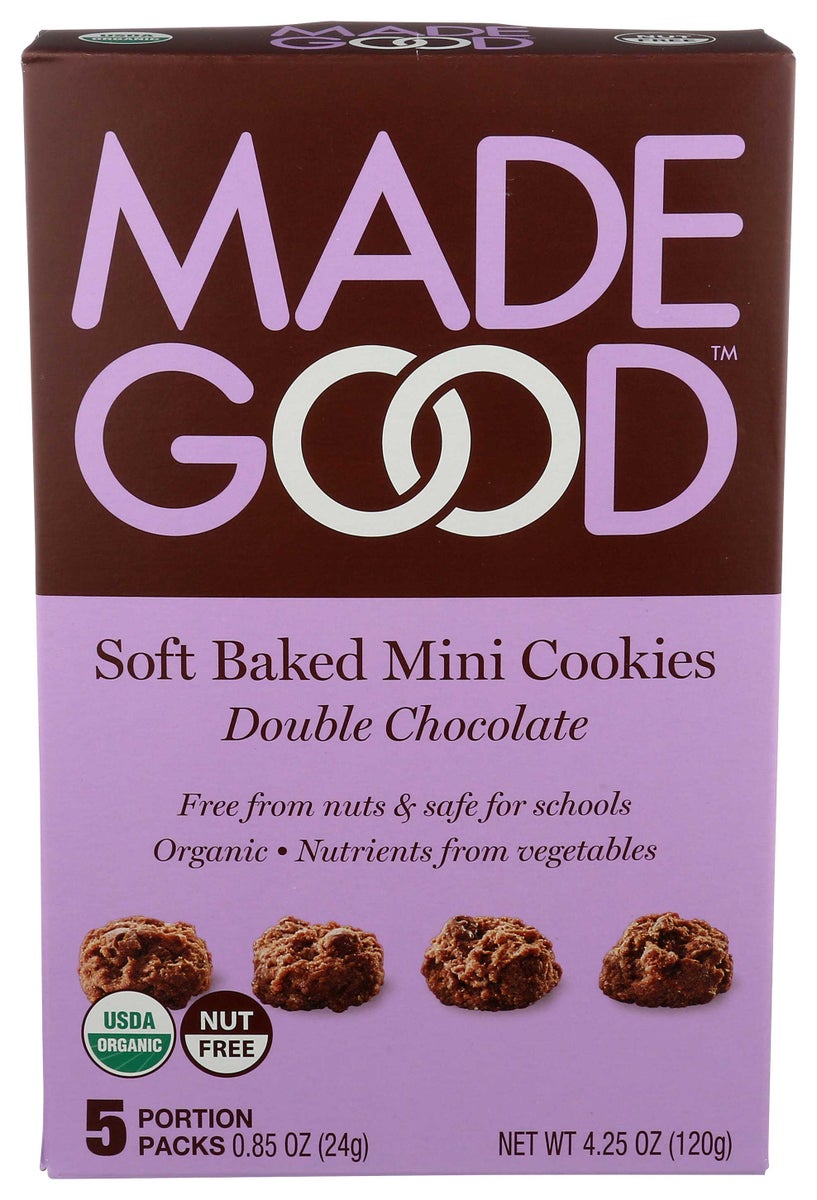 MADE GOOD 4.25oz SOFT BAKED MINI COOKIES - DOUBLE CHOCOLATE