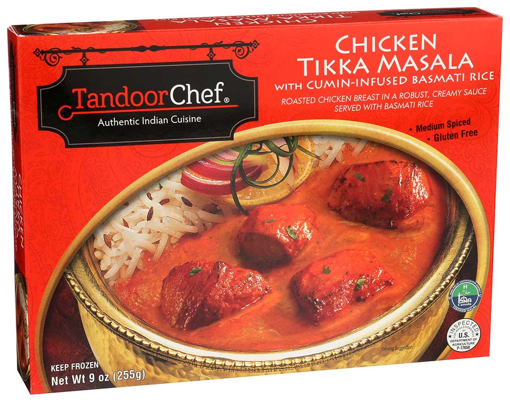 DEEP INDIAN KITCHEN CHICKEN TIKKA MASALA WITH CUMIN INFUSED BASMATI RICE, 9oz 12 PER CASE
