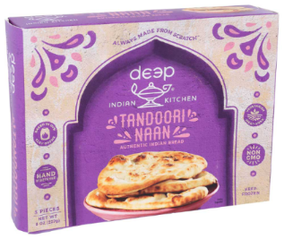 DEEP INDIAN KITCHEN 8oz TANDOORI NAAN BREAD