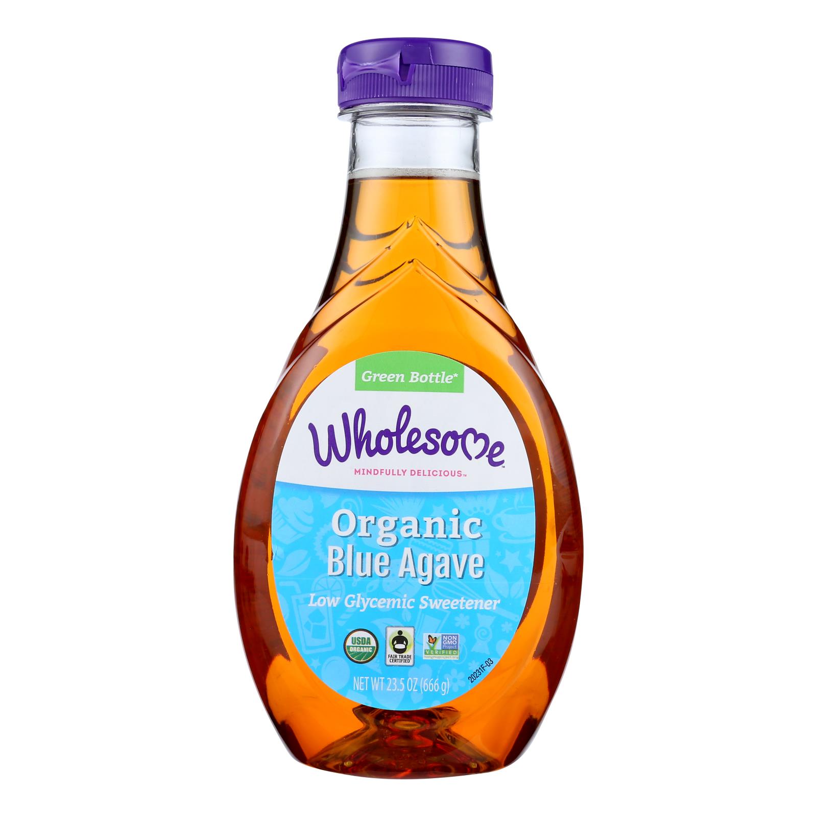 WHOLESOME 23.5OZ SWEETENERS BLUE AGAVE ORGANIC 