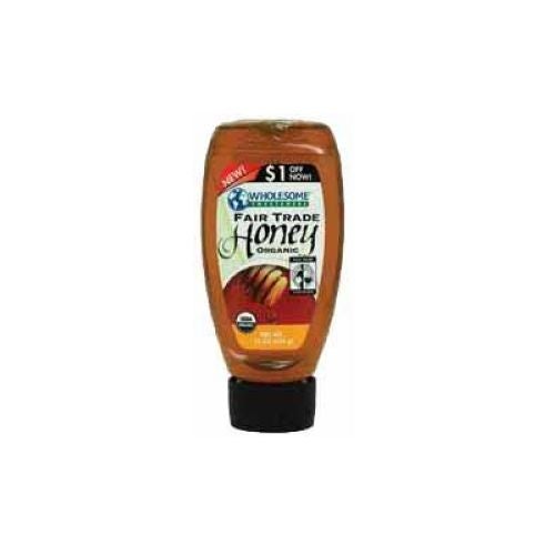 WHOLESOME 16OZ FAIRE TRADE ORGANIC HONEY 