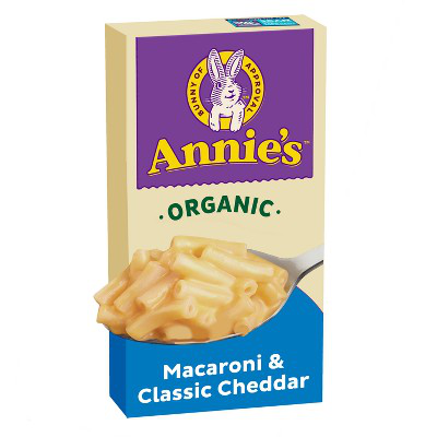 ANNIE'S MAC&CHEESE 6oz ORG MACARONI&CLASSIC CHEDDAR
