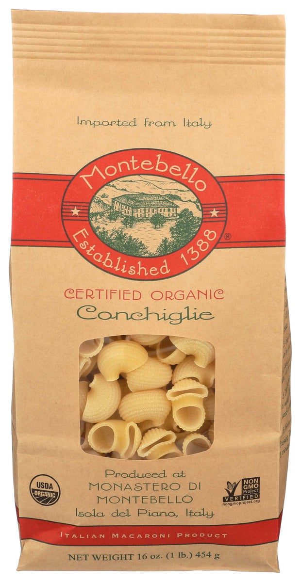 Montebello 16oz Organic Pasta - Conchiglia