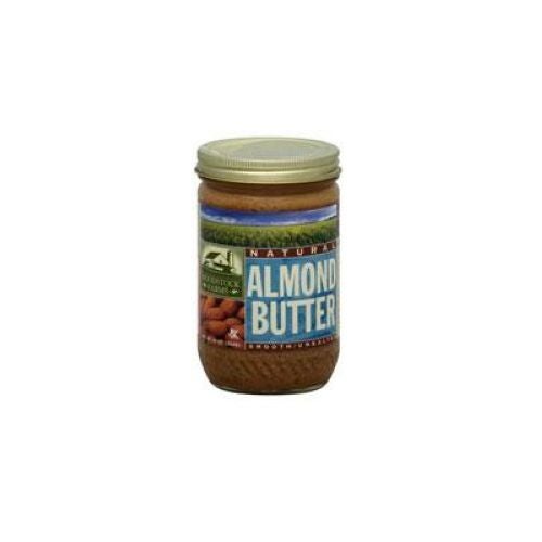 WOODSTOCK 16OZ UNSALTED NONGMO SMOOTH DRY ROASTED ALMOND BUTTER