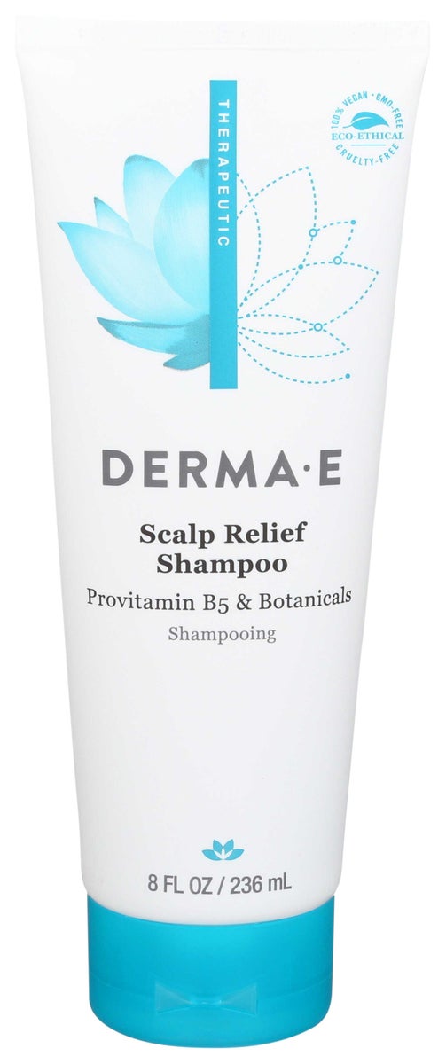 DERMA E, SCALP RELIEF SHAMPOO, WITH PSORZEMA HERBAL BLEND 1 EACH 10 FZ