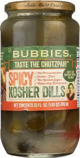 BUBBIE'S 33oz PICKLE KOSHER DILL SPICY