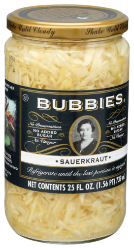 BUBBIE'S 25oz SAUERKRAUT