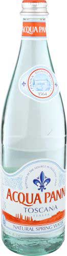 ACQUA PANNA 25.3oz NATURAL SPRING WATER, GLASS