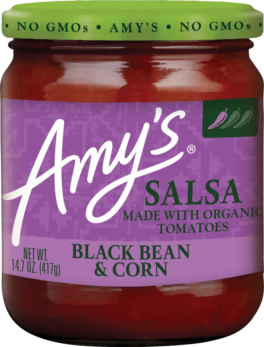 AMY'S - 14.7oz ORGANIC BLACK BEAN & CORN SALSA
