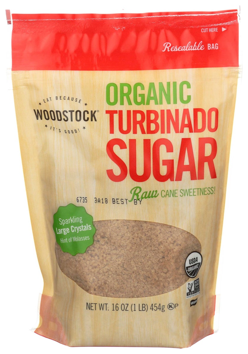 WOODSTOCK 16OZ ORGANIC TURBINADO SUGAR