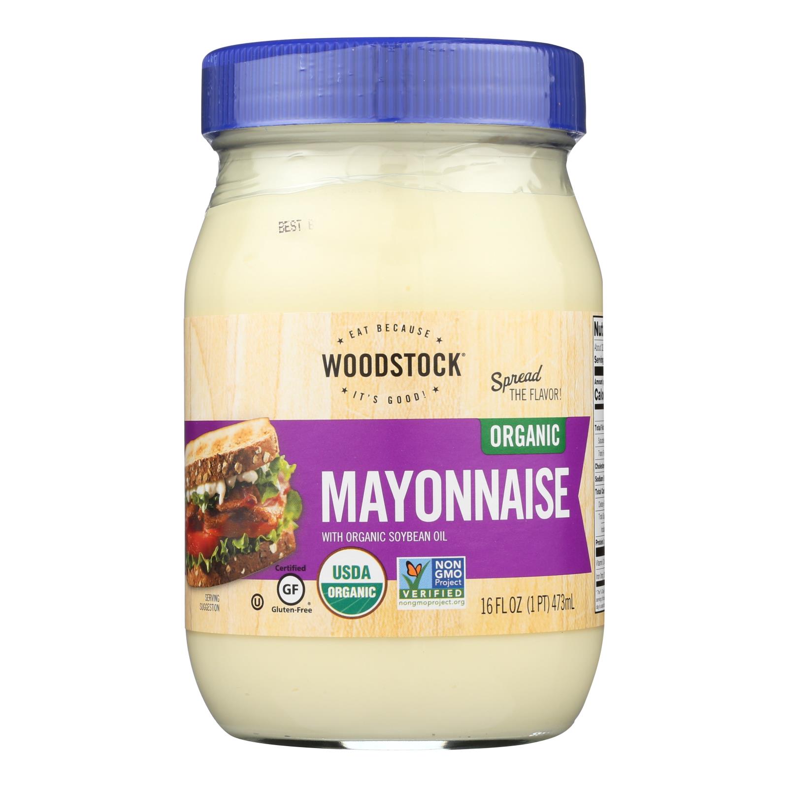 WOODSTOCK 16OZ ORGANIC MAYONNAISE 