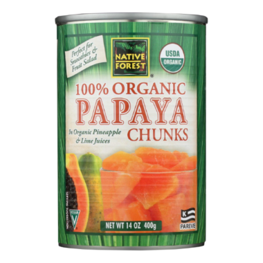 NATIVE FOREST 14ozORGANIC CHUNKS PAPAYA 