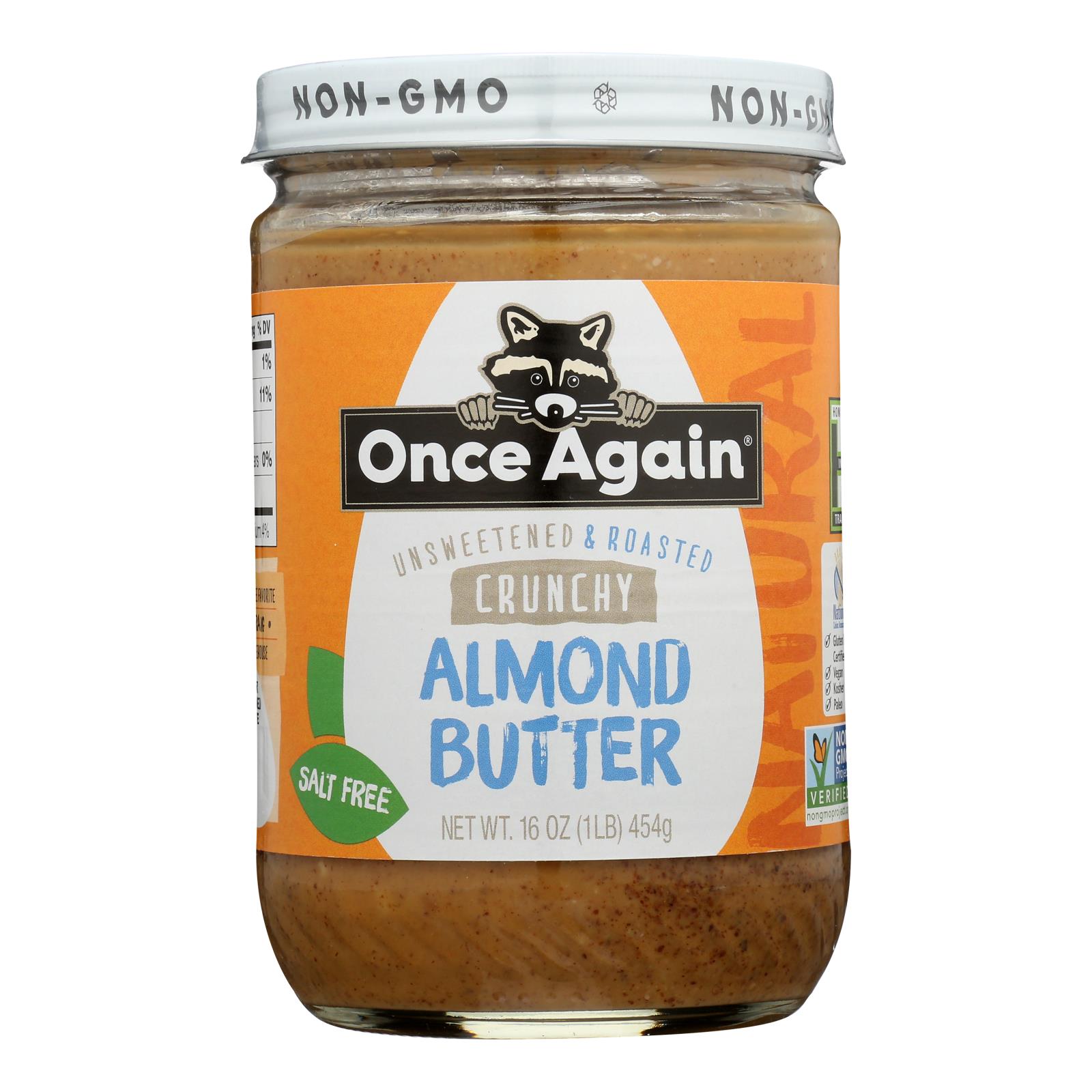 ONCE AGAIN 16oz ALMOND BUTTER CRUNCH NS
