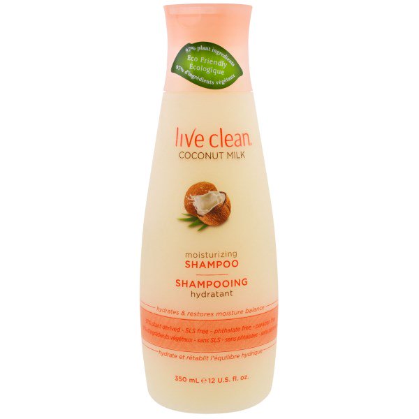 LIVE CLEAN 12oz SHAMPOO COCONUT MILK