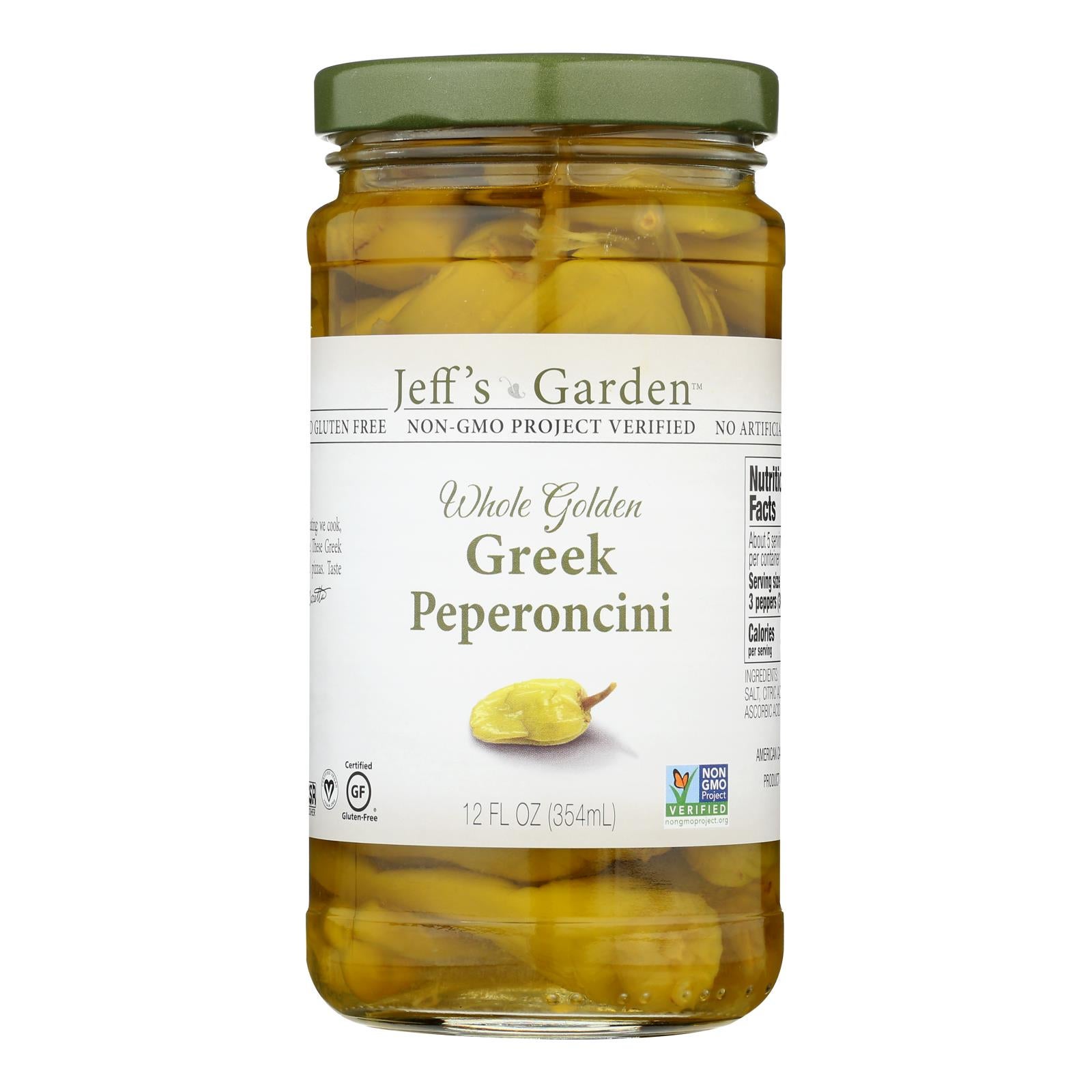 JEFF'S NATURAL 12OZ GREEK PEPPERONCINI PEPPERONCINI 